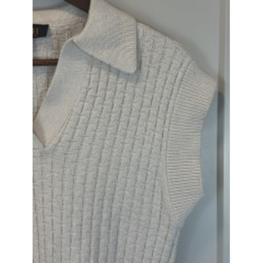 TRUTH by Republic Beige Textured Sweater Vest size XS - Picture 7 of 7